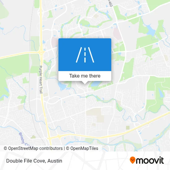 Double File Cove map
