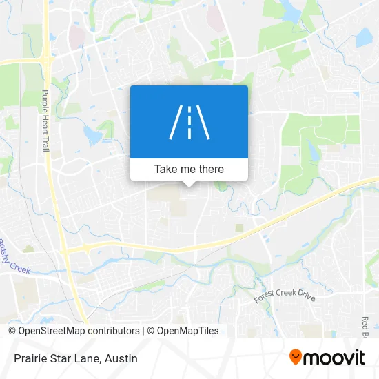 Prairie Star Lane map