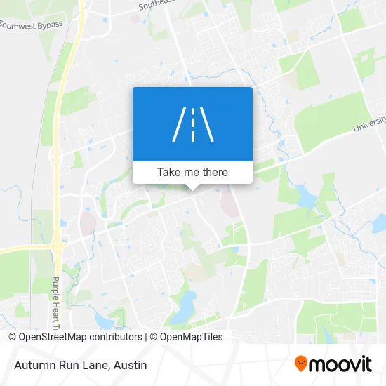 Autumn Run Lane map