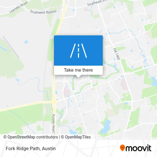Fork Ridge Path map