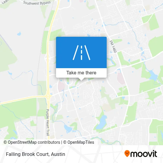 Falling Brook Court map