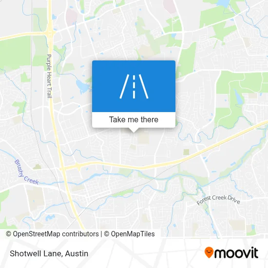 Shotwell Lane map