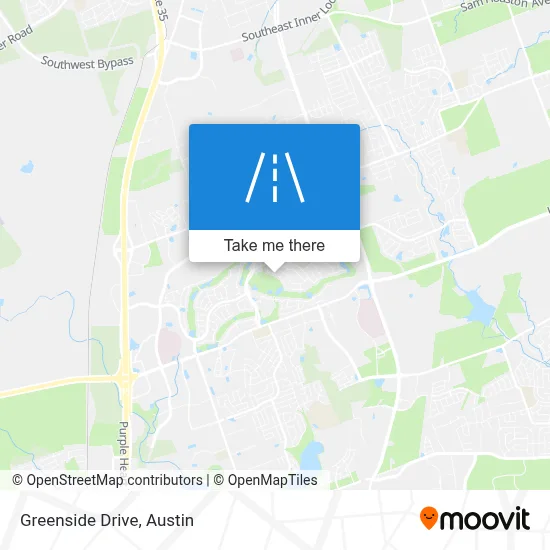 Greenside Drive map
