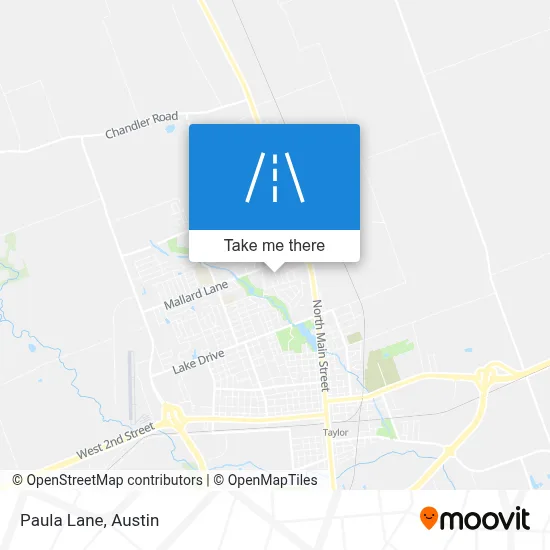 Paula Lane map