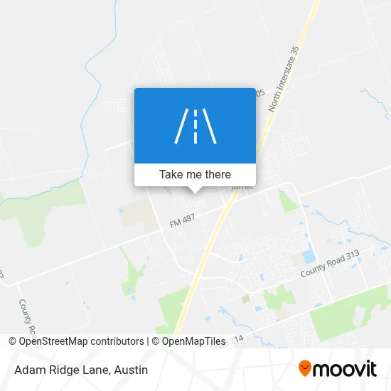 Adam Ridge Lane map