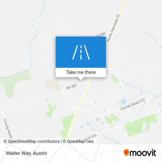 Walter Way map