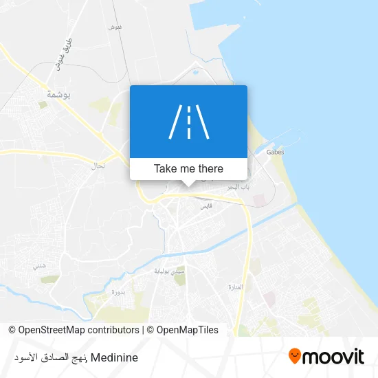 نهج الصادق الأسود map