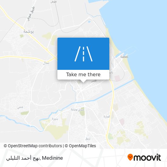 نهج أحمد التليلي map