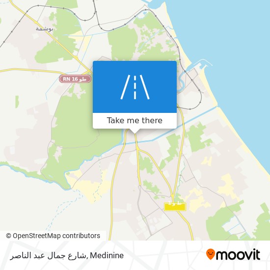 شارع جمال عبد الناصر map