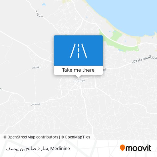 شارع صالح بن يوسف map