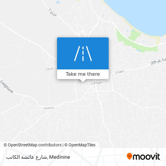 شارع عائشة الكاتب map