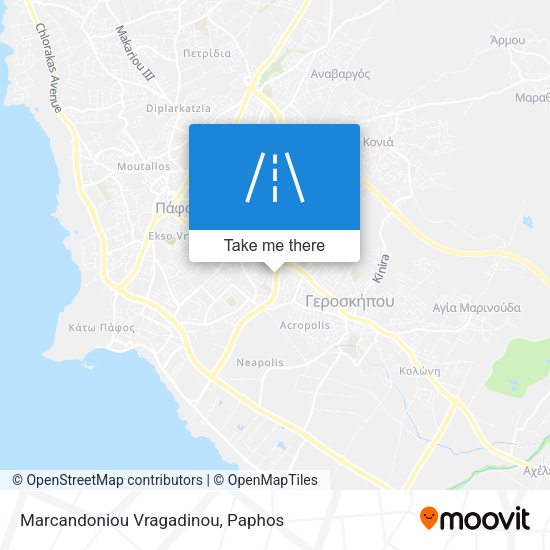 Marcandoniou Vragadinou map