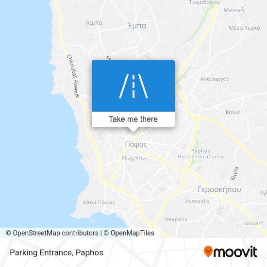 Parking Entrance map