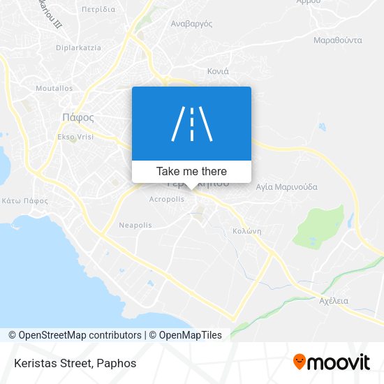 Keristas Street map