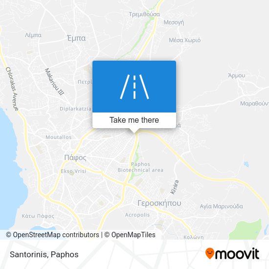 Santorinis map