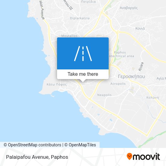 Palaipafou Avenue map