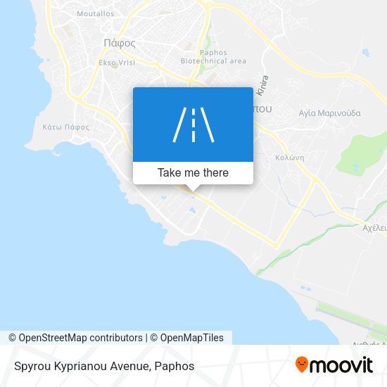 Spyrou Kyprianou Avenue map