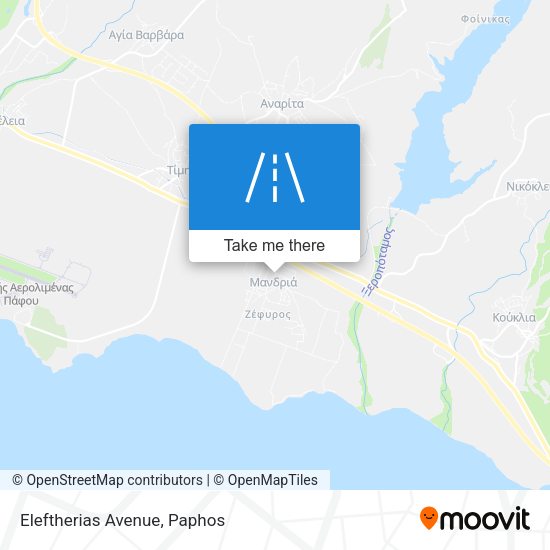 Eleftherias Avenue map