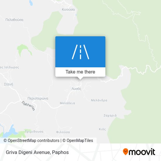 Griva Digeni Avenue map