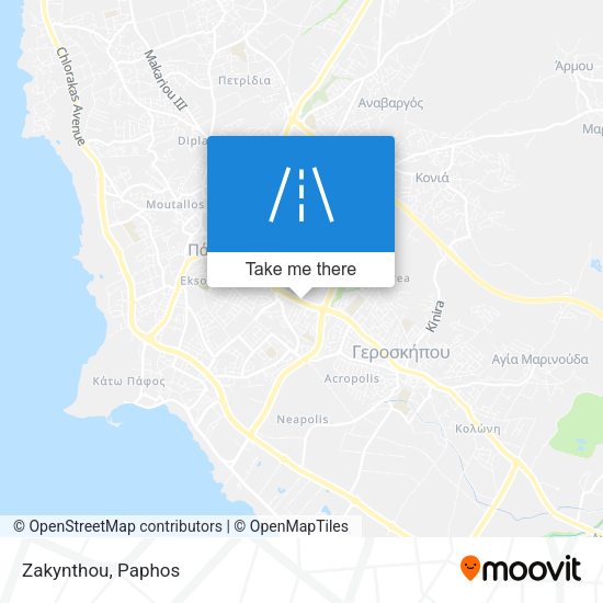 Zakynthou map