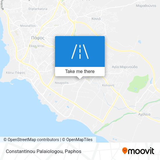 Constantinou Palaiologou map