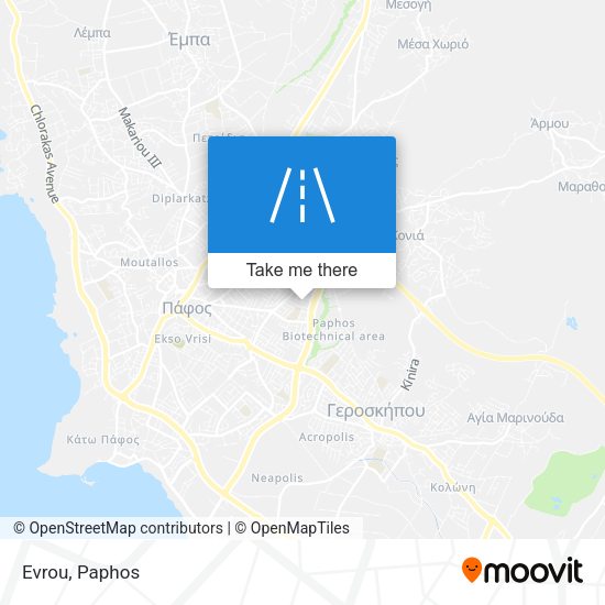 Evrou map