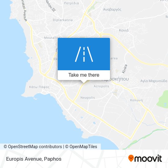 Europis Avenue map