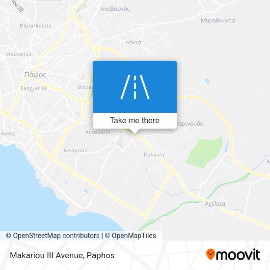Makariou III Avenue map