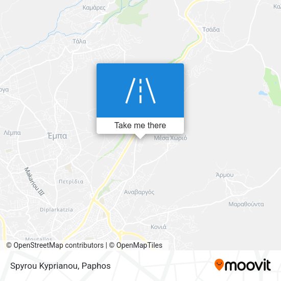 Spyrou Kyprianou map