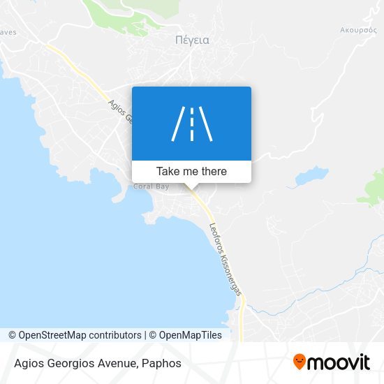 Agios Georgios Avenue map