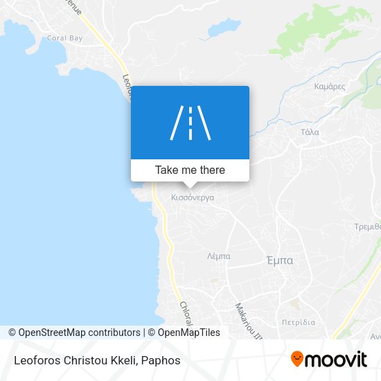 Leoforos Christou Kkeli map