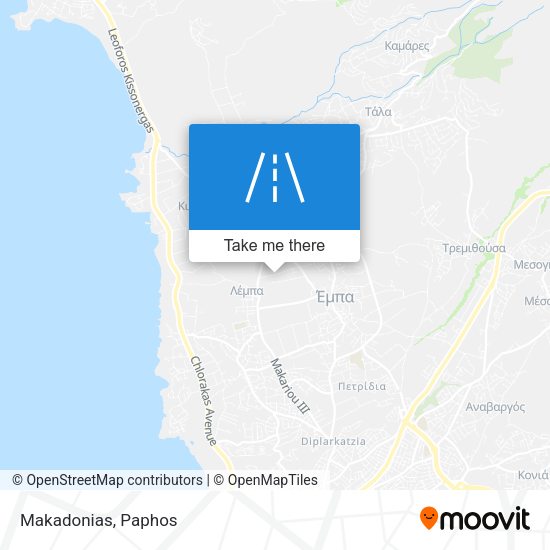 Makadonias map