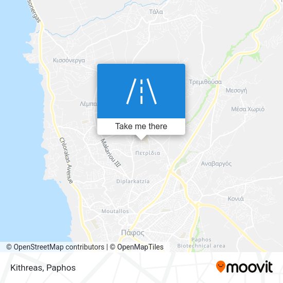 Kithreas map