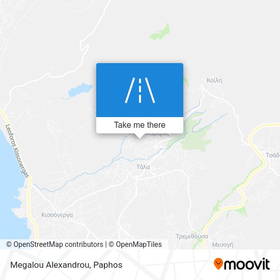 Megalou Alexandrou map