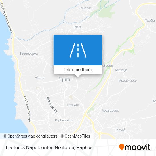 Leoforos Napoleontos Nikiforou map