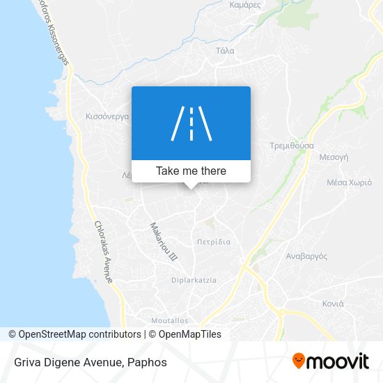 Griva Digene Avenue map