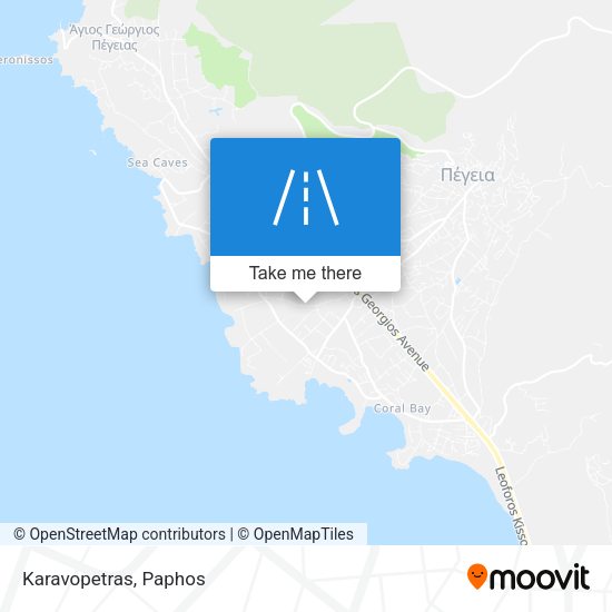 Karavopetras map