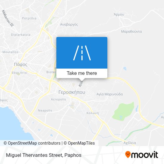 Miguel Thervantes Street map