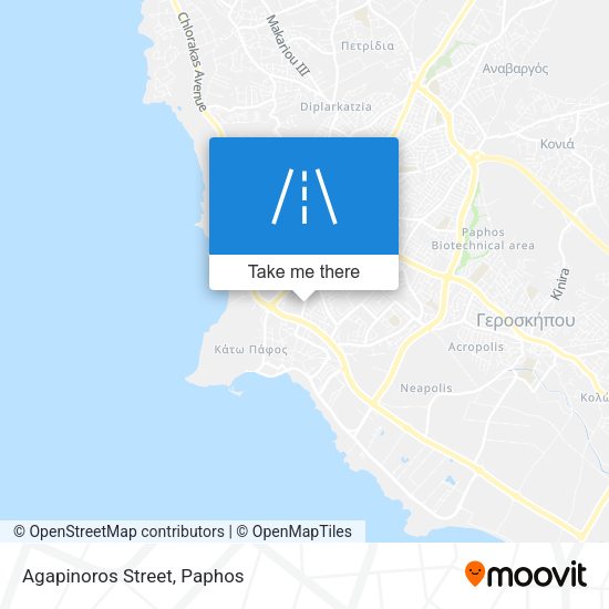 Agapinoros Street map