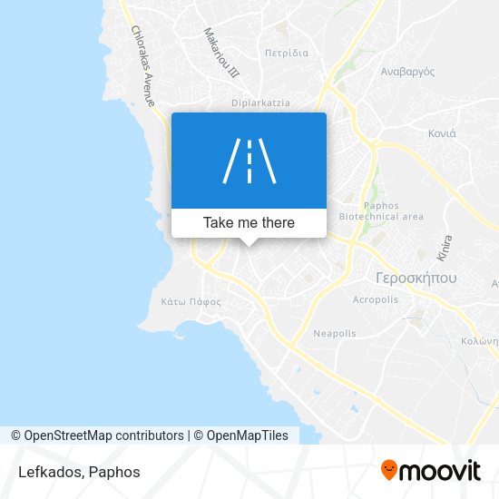 Lefkados map