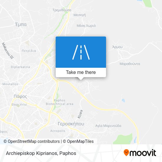 Archiepiskop Kiprianos map