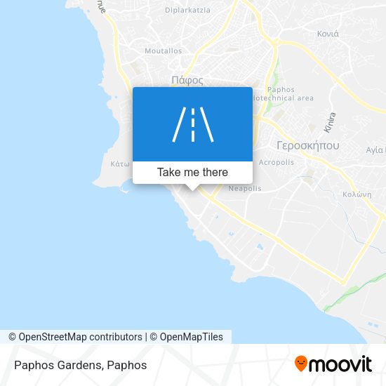 Paphos Gardens map