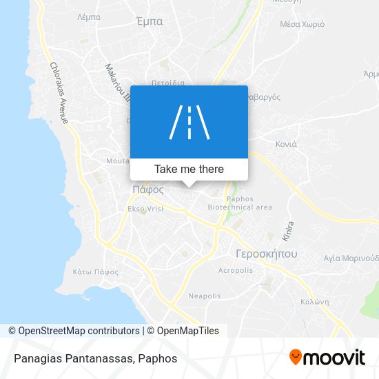 Panagias Pantanassas map