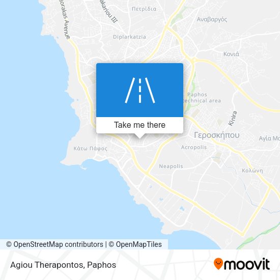 Agiou Therapontos map