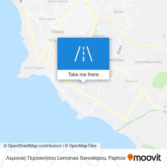 Λεμονας Γεροσκήπου Lemonas Geroskipou map
