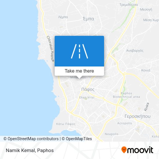 Namik Kemal map