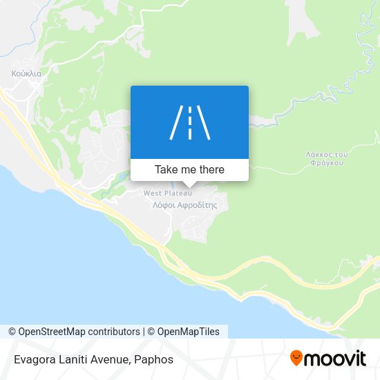 Evagora Laniti Avenue map