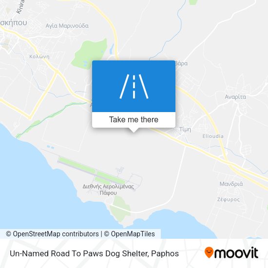 Un-Named Road To Paws Dog Shelter map
