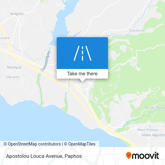 Apostolou Louca Avenue map
