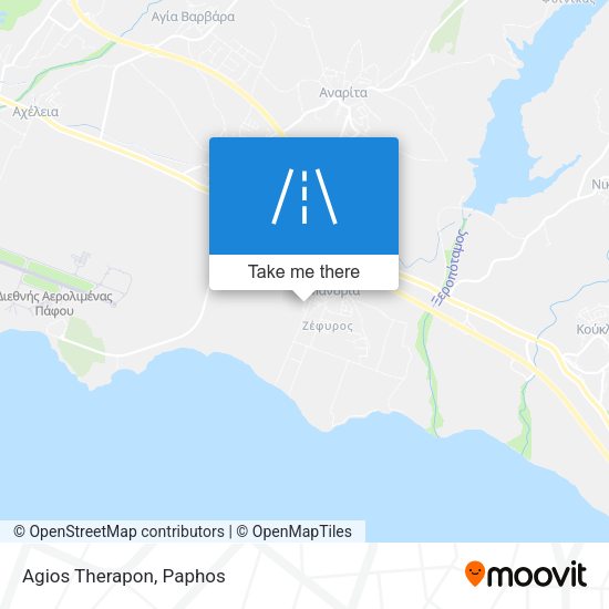 Agios Therapon map